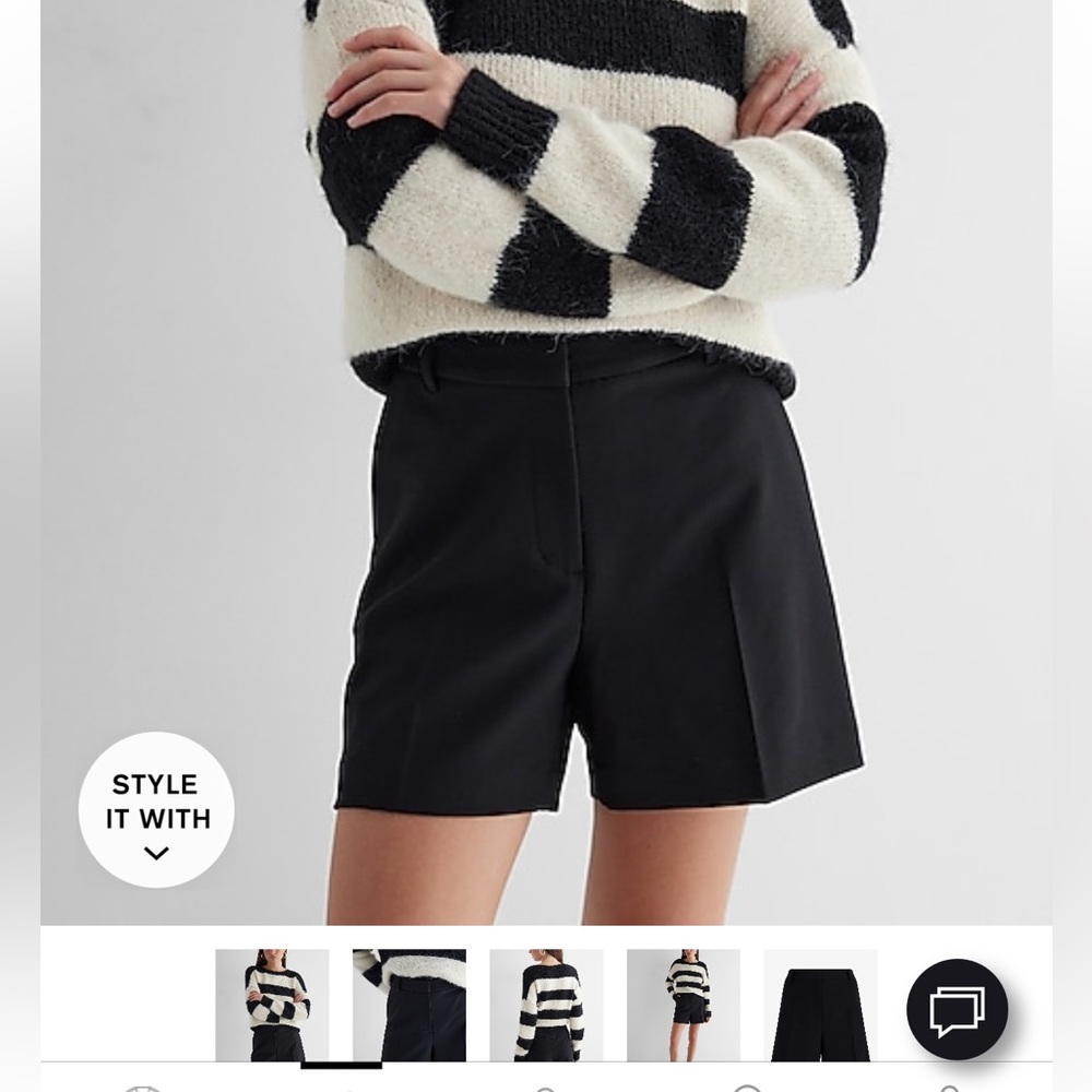 Express Midi Shorts, New with Tags